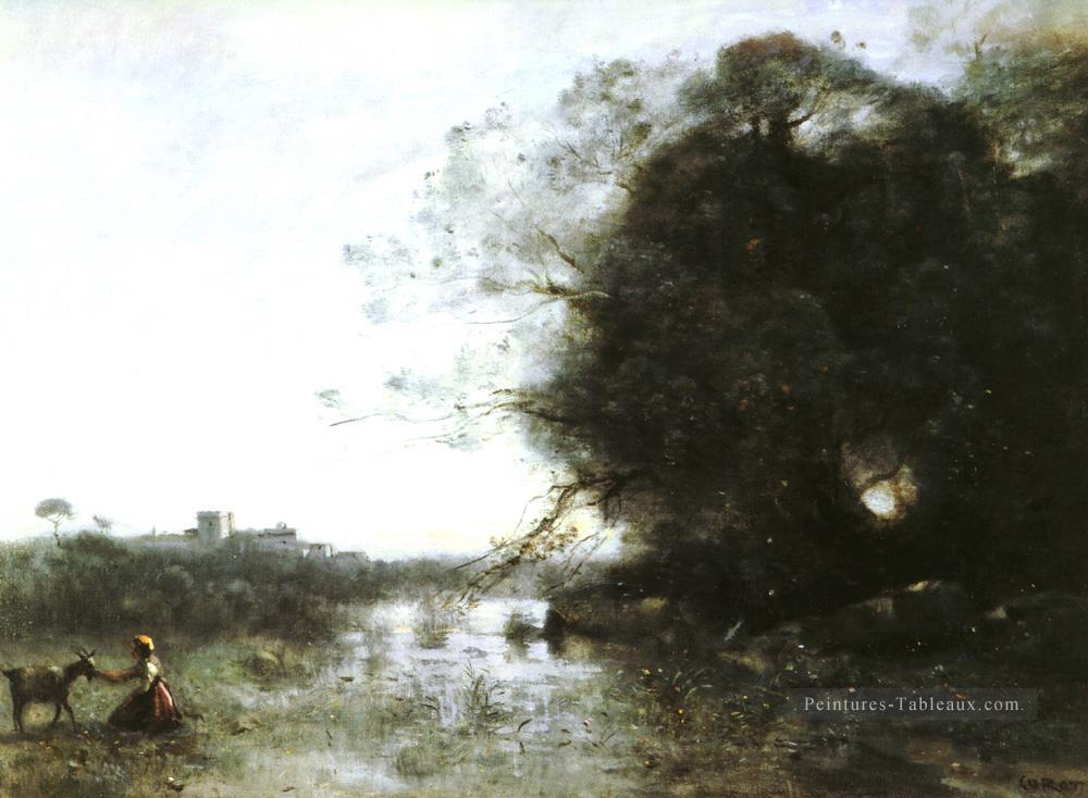 Le Marais Au Grand Arbre Romantisme Jean Baptiste Camille Corot Peintures à l'huile